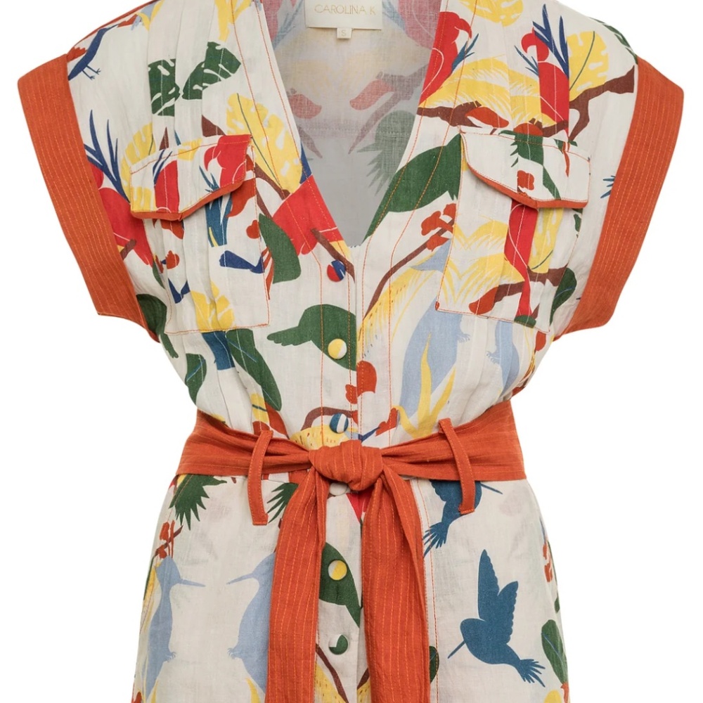 NWT Carolina K Cali Jumper Romper, shorts, Sz Small